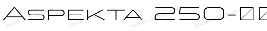 Aspekta 250字体转换